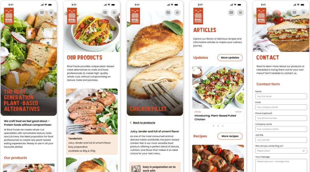 Hi-Fi Mobile viewport pages
